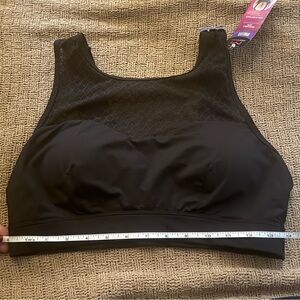 High Neck Bra with Mesh Design